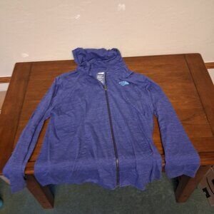 North Face Purple Zip Up Hoodie, XL